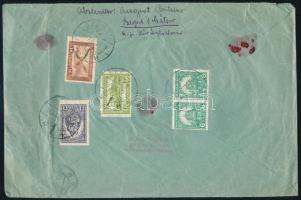 1929 Ajánlott légi levél Szegedről Hollandiába 1,74P bérmentesítéssel