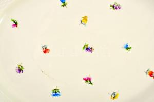 Herendi Milles Fleurs mintás pecsenyés tál. Jelzett, karcokkal, kis kopással, 37x27 cm