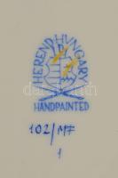 Herendi Milles Fleurs mintás pecsenyés tál. Jelzett, karcokkal, kis kopással, 37x27 cm