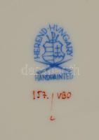 Herendi Viktória mintás süteményes kínálótál. Jelzett, kopással, d: 29,5 cm