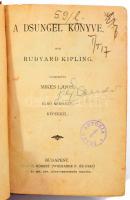 Kipling, Rudyard: A dsungel könyve. Bp., Lampel Róbert. Félvászon kötés, néhol a lapok szakadtak, kopottas állapotban.