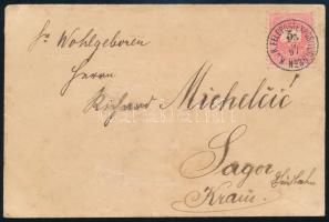 1897.szept.13. Levél 5kr bérmentesítéssel "K.u.K. FELDPOSTEXPOSITUR / No 36" rendkívül ritka! (kissé viseltes boríték)