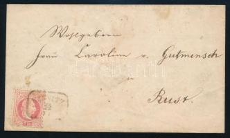 1867 5kr on cover "SZENITZ" - Rust, ~1867 5kr levélen "SZENITZ" - Rust