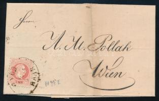 1868 5kr levélen "GYŐR RAAB" - "WIEN", 1868 5kr on cover "GYŐR RAAB" - "WIEN"