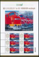 2025 M61, 019, 020, 017 és 001 NOHAB-GM mozdonyok megszemélyesített hatos kisív dísztokban