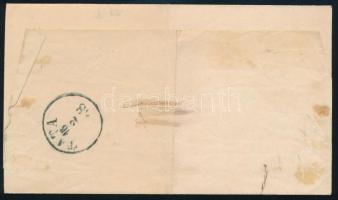 1868 2kr on printed matter "(P)EST" - "TATA" 1868 2kr nyomtatványon "(P)EST...