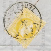 1868 2kr dekoratív nyomtatványon "PEST TERÉ(ZVÁROS)" - "WIEN" 1868 2kr on decora...