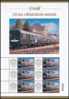 2025 150 éves a Miskolc-Bánréve vasútvonal megszemélyesített hatos kisív dísztokban