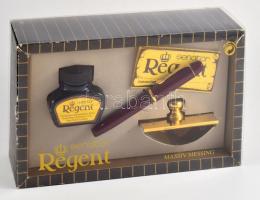 Senator Regent töltőtoll készlet fa díszdobozban 14x23 cm