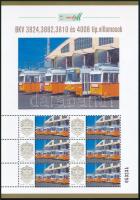 2025 BKV 3824, 3882, 3810 és 4008 típusú villamosok megszemélyesített hatos kisív dísztokban