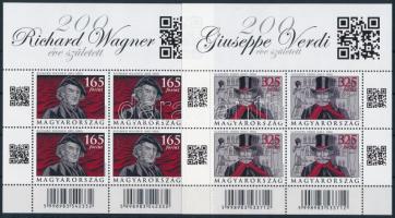 2013 200 éve született Wagner és Verdi kisívek (Névérték: 1.960) (4.850)