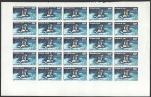 Csád 1971 Madarak Mi 399 25-ös ívdarabban (Mi EUR 300 .-)