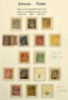 Svájc jó gyűjtemény a klasszikusoktól, benne Pro Patria és Pro Juventute albumban, hozzá másodpéldányok nagy berakóban