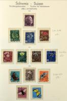 Svájc jó gyűjtemény a klasszikusoktól, benne Pro Patria és Pro Juventute albumban, hozzá másodpéldán...