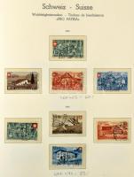 Svájc jó gyűjtemény a klasszikusoktól, benne Pro Patria és Pro Juventute albumban, hozzá másodpéldán...