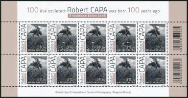 2013 100 éve született Robert Capa kisív (7.000)