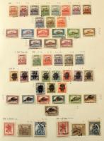 Magyar gyűjtemény 1871-1944 blokkok nélkül, jobb kiadásokkal, értékekkel, benne portó és Hivatalos, ...