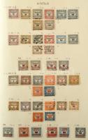 Magyar gyűjtemény 1871-1944 blokkok nélkül, jobb kiadásokkal, értékekkel, benne portó és Hivatalos, ...
