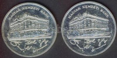 1992. 200Ft Ag "MNB" (2x) T:BU,2