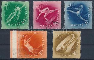 1952 Olimpia 5 klf bélyeg számvízjellel