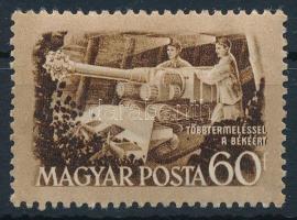 1952 Bányásznap 60f számvízjellel