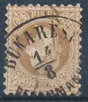 Magyar Posta Romániában 1867 vízjeles 15sld "BUKAREST REKOMMAN(DIRT)" (44.000)