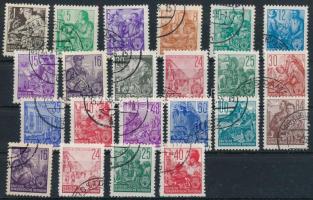 NDK 1953 Mi 362-379 + 4 másodpéldány (Mi EUR 130,-)