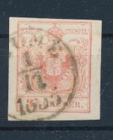 1850 3kr MP I Gravurtype 2-2 "(FI)UME 1855", 1850 3kr MP I Gravurtype 2-2 "(FI)UME 1855"