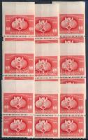 1949 UPU 60f 9 db D-C pár (ca. 55.000)
