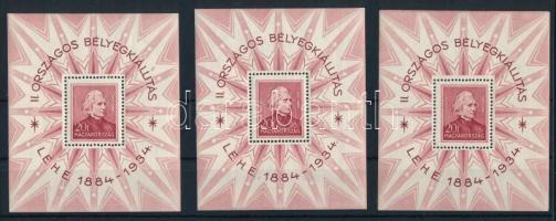 1934 3 db LEHE blokk (120.000)