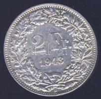 Svájc 1943. 2Fr Ag T:2/3