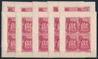 1948 10 db Szakszervezet kisív (60.000)