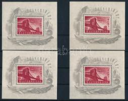 1948 4 db Lánchíd I blokk (140.000)