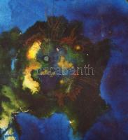 Jozefka Antal (1935-): Színes kavalkád. Akvarell, papír. Jelzés nélkül. Kartonon. Lapszéli apró szak...