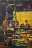 Jozefka Antal (1935-): Színes kép. Olaj, karton. Jelzés nélkül. Kissé hullámos. 28x35 cm