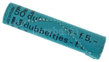 Hollandia ~1976. 10c Ni (50x) eredeti verdei rolniban T:AU Netherlands ~1976. 10 Cents Ni (50x) in original mint coin wrapper C:AU