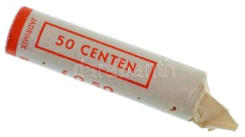 Hollandia ~1965. 1c bronz (~49x) eredeti, bontott verdei rolniban T:vegyes Netherlands ~1965. 1 Cent bronze (~49x) in original, uncased mint coin wrapper C:mixed