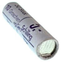Ausztria ~1982. 10gr Al (50x) eredeti verdei rolniban T:AU Austria ~1982. 10 Groschen Al (50x) in original mint coin wrapper C:AU