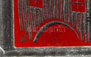 Tavaszy Noémi (1927-2018): Proletár fiú verse. Fém nyomódúc-klisé. Jelzett a dúcon. Tavaszy Noémi au...