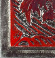 Tavaszy Noémi (1927-2018): A platánfa álma (Ady Endre). Fém nyomódúc-klisé. Jelzett a dúcon. Tavaszy...