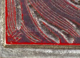 Tavaszy Noémi (1927-2018): A kezek bábja (Ady Endre). Fém nyomódúc-klisé. Jelzett a dúcon. Tavaszy N...