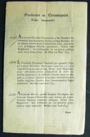 1819 6 oldalas helytartótanácsi leirat Teleki József (1790-1855), Erdély kormányzója, az MTA tagja, Végh István saját kezű aláírásával