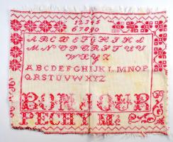 Régi hímzésminta 33x40 cm