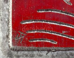 Tavaszy Noémi (1927-2018): Harc a nagyúrral (Ady Endre). Fém nyomódúc-klisé. Jelzett a dúcon. Tavasz...