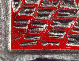 Tavaszy Noémi (1927-2018): Az én menyasszonyom (Ady Endre). Fém nyomódúc-klisé. Jelzett a dúcon. Tav...