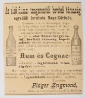 ca 1930 6 db reklám nyomtatvány, dekoratív reklám grafika Longines, Dören Béla, Schicht György, stb