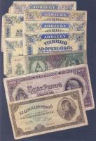 Kis pengő, infla tétel, 11db T:III,IV