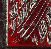 Tavaszy Noémi (1927-2018): Egy ócska konflisban (Ady Endre). Fém nyomódúc-klisé. Jelzett a dúcon. Ta...