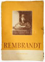 Vayer Lajos: Rembrandt rézkarcok, Mappa 16 t 2p.. Sérült borítóval.