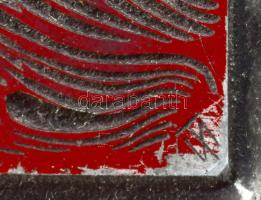 Tavaszy Noémi (1927-2018): Új vizeken járok (Ady Endre). Fém nyomódúc-klisé. Jelzett a dúcon. Tavasz...